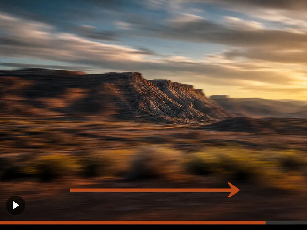 Photo animated with a panning camera move