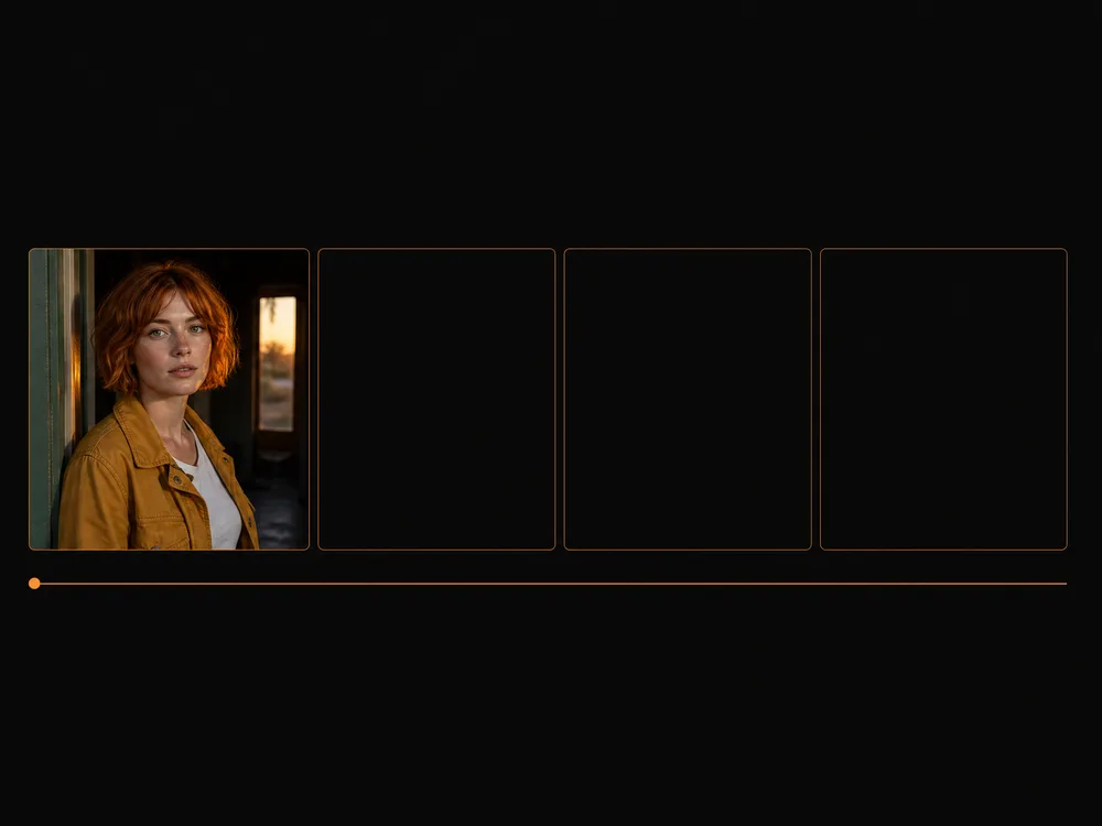 First frame image setting the opening shot of a generated clip