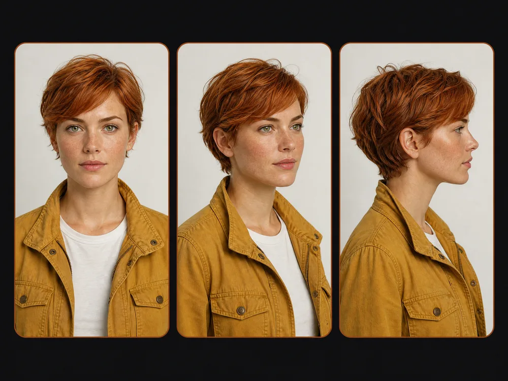 Reference image set showing a character from several angles
