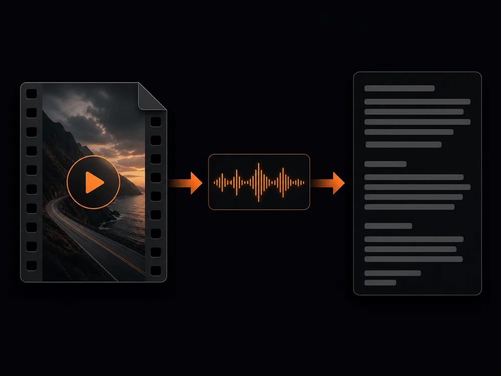 Video file uploaded for transcription