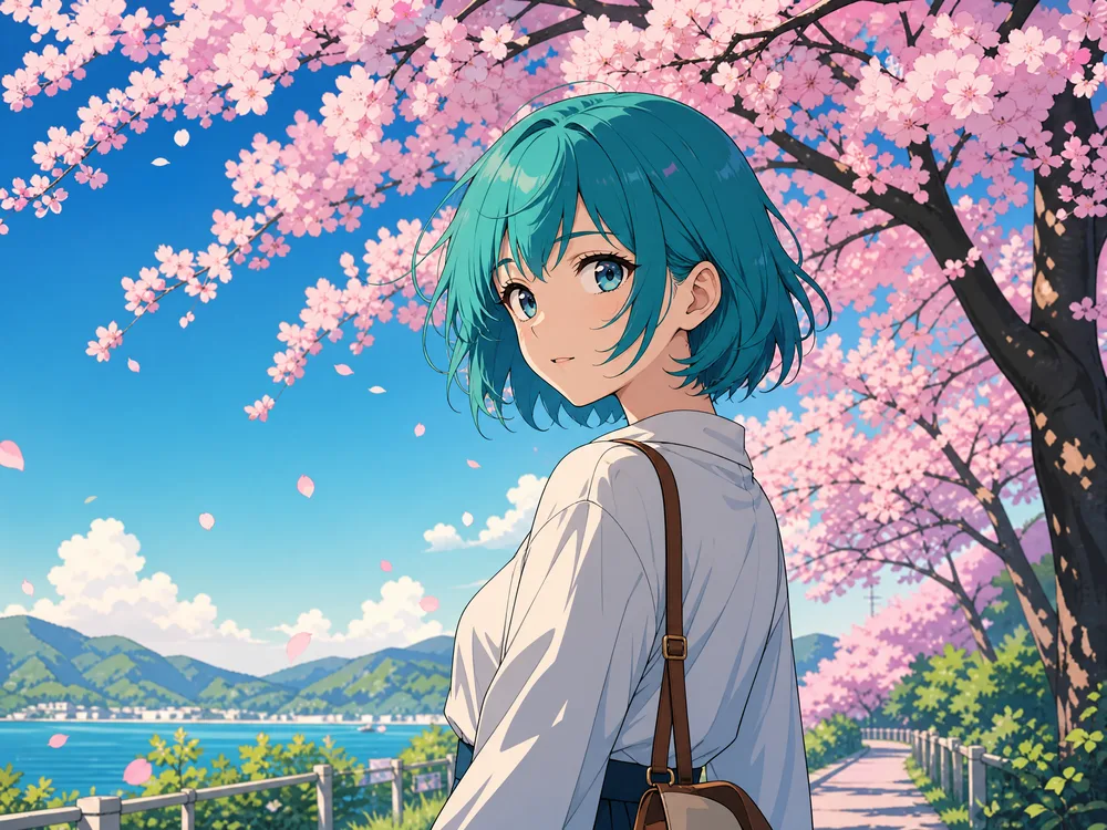 Anime-style illustration generated from a text prompt
