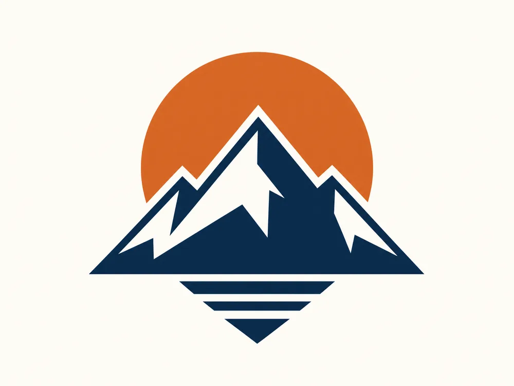 Flat vector logo mark generated from a text prompt