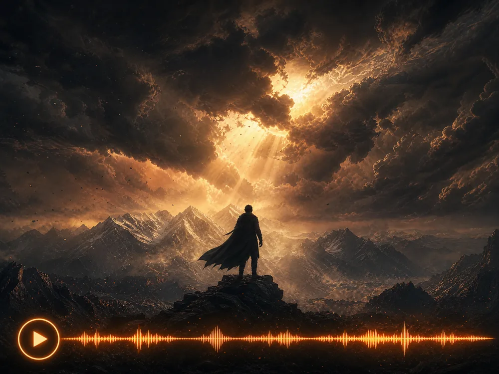 Cinematic trailer music generated with AI