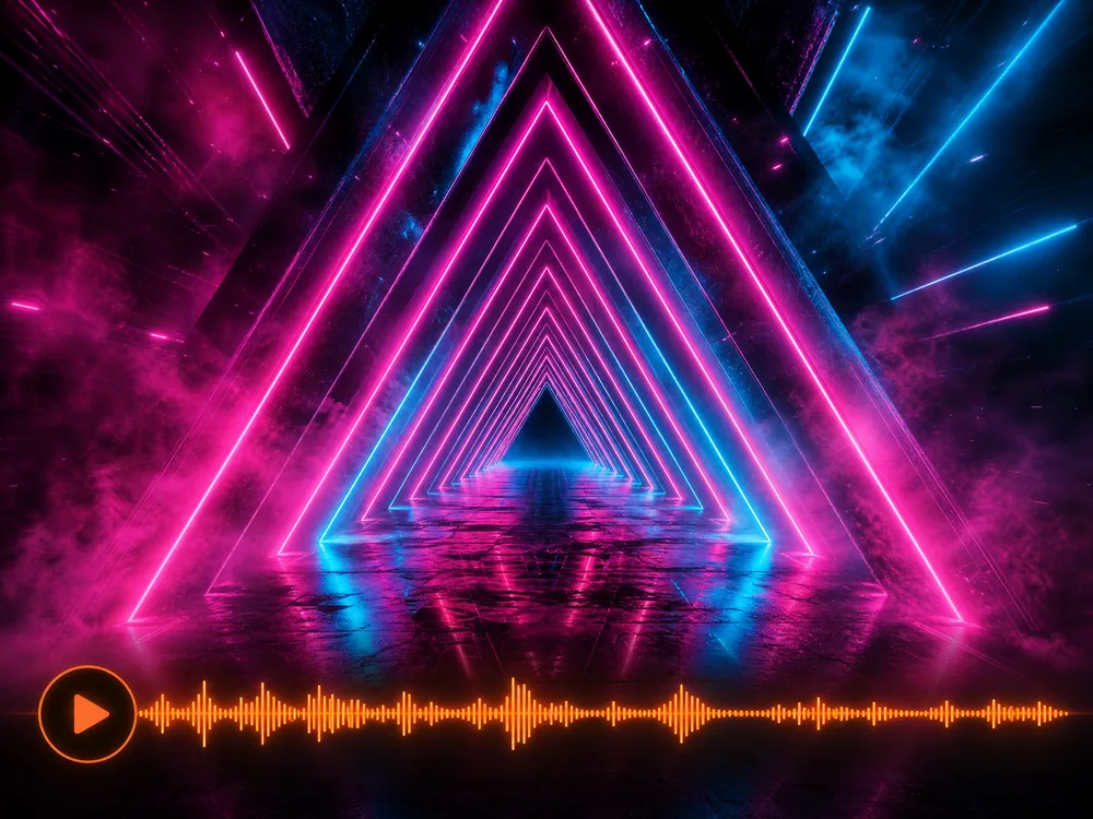 Electronic dance track generated with AI