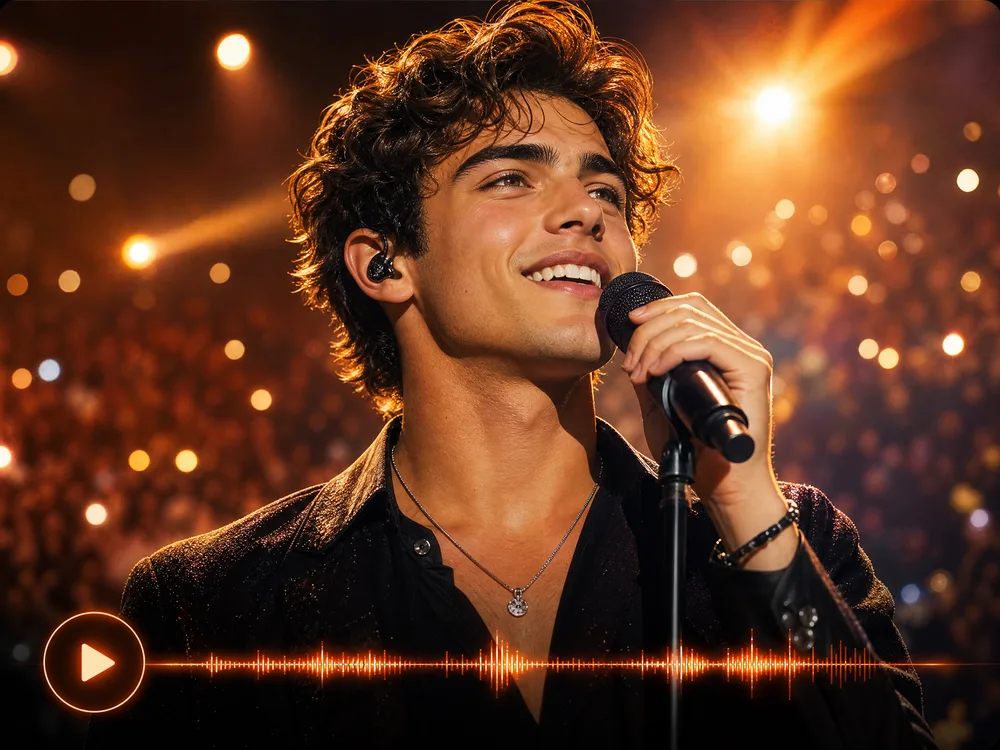 Pop song generated from written lyrics