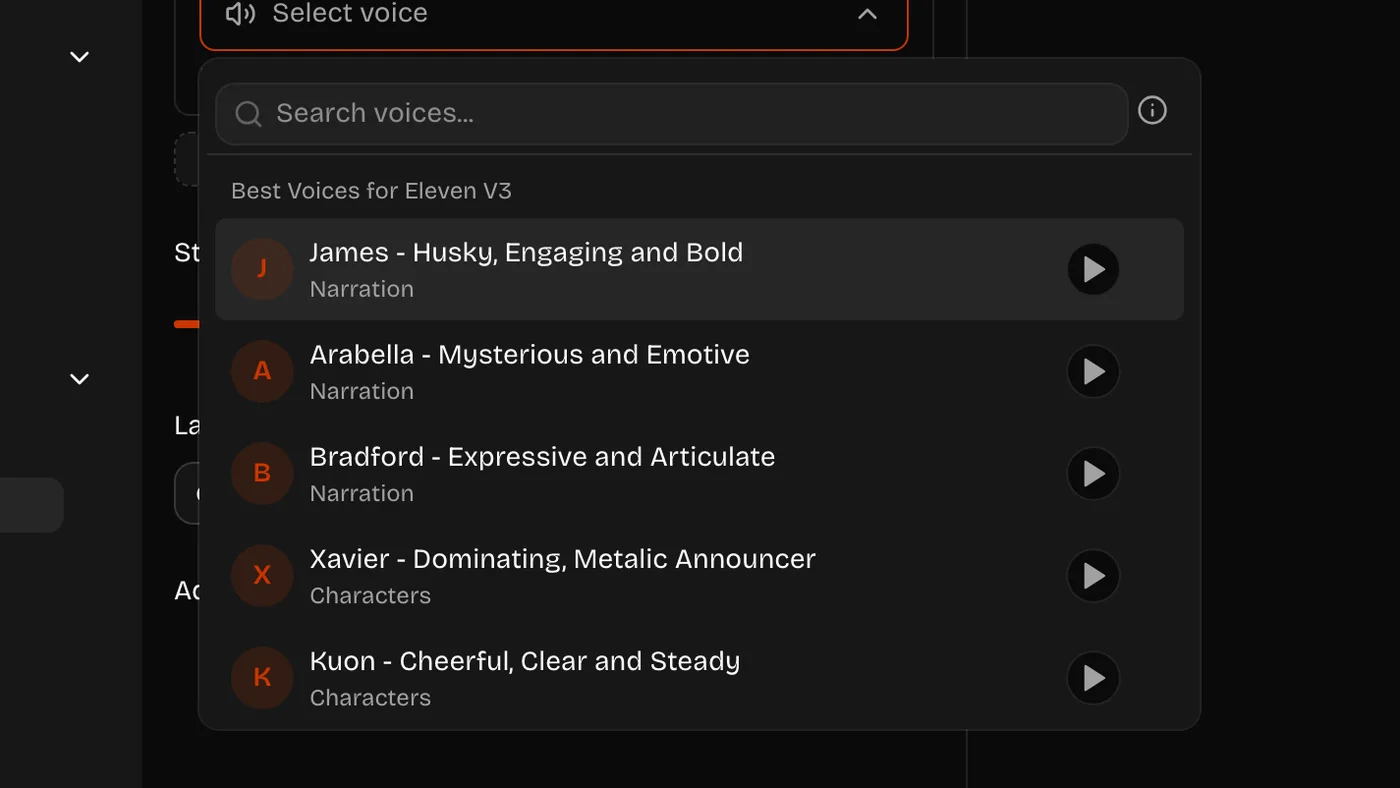 Assigning an AI voice to each speaker