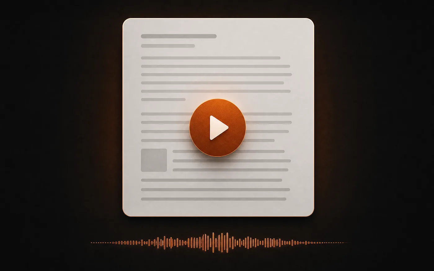 An article read aloud by an AI voice
