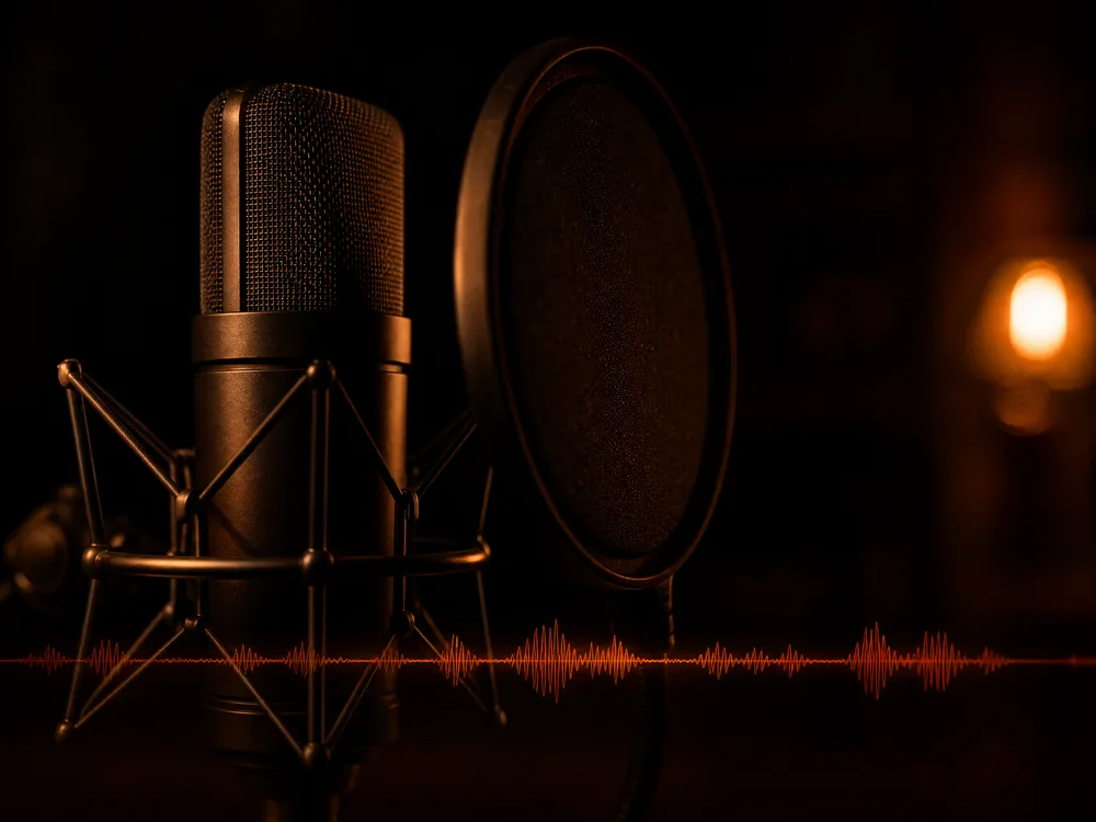 Calm AI voice recording for relaxation audio