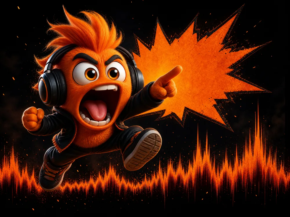 Character voice generated with AI